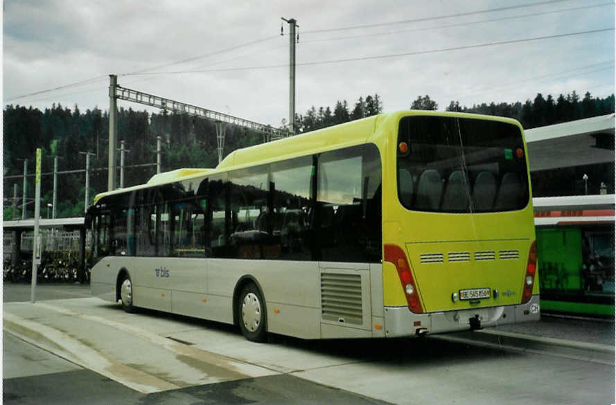 (096'701) - Busland, Burgdorf - Nr. 8/BE 545'856 - Van Hool am 23. Juli 2007 beim Bahnhof Langnau