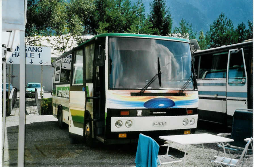 (097'320) - Aus der Schweiz: Schneider, Ermenswil - SG 247'549 - Menarini-Iveco (ex Nr. 5) am 18. August 2007 in Schaan, Wohnbustreffen