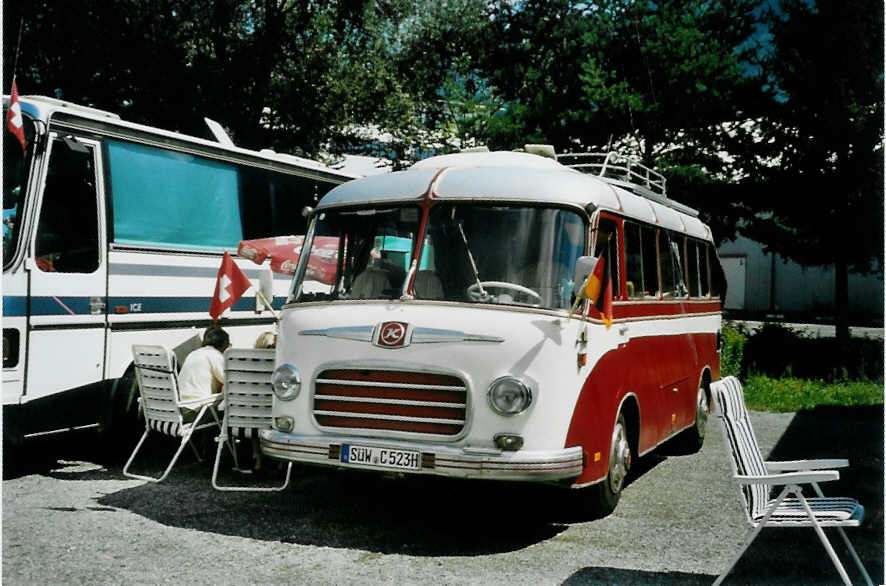 (097'322) - Aus Deutschland: ??? - SW-C 523H - Setra am 18. August 2007 in Schaan, Wohnbustreffen