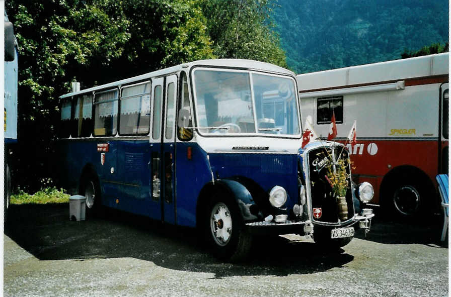 (097'331) - Aus der Schweiz: Suter, Savise - VS 34'639 - Saurer/R&J am 18. August 2007 in Schaan, Wohnbustreffen