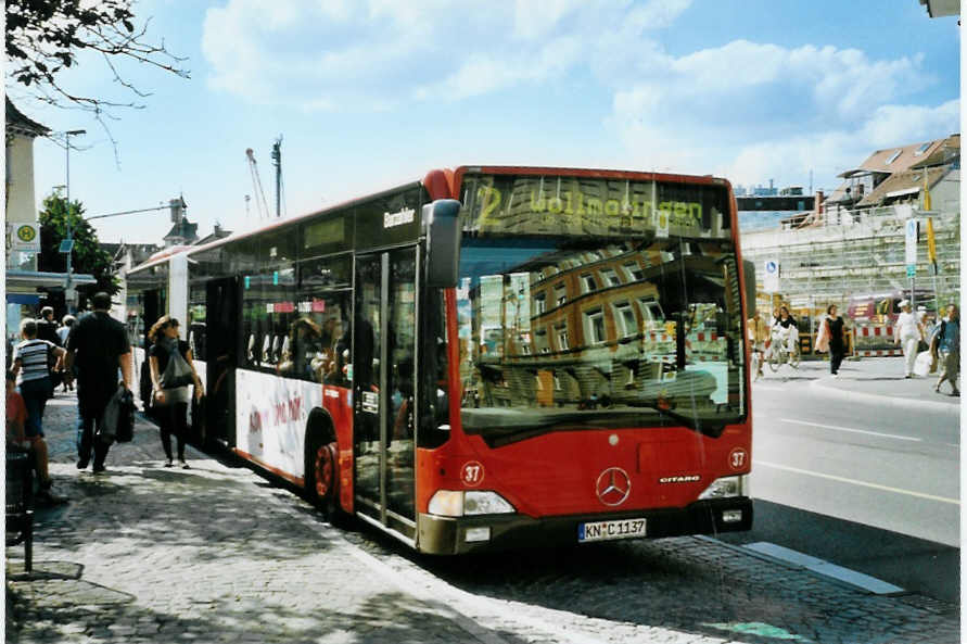 (097'512) - SWK Konstanz - Nr. 37/KN-C 1137 - Mercedes am 18. August 2007 in Konstanz, Bodanplatz