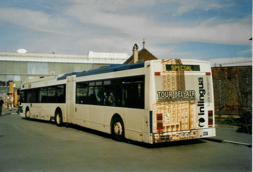 (097'630) - TL Lausanne - Nr. 557/VD 1655 - Van Hool am 24. August 2007 in Bern, Postautostation