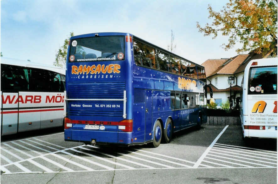 (099'631) - Aus der Schweiz: Ramsauer, Herisau - SG 284'840 - Setra am 2. Oktober 2007 in Rust, Europapark 