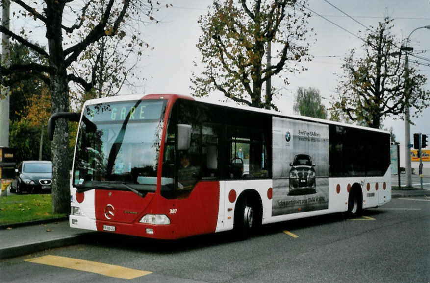 (100'618) - TPF Fribourg - Nr. 387/FR 300'432 - Mercedes am 27. Oktober 2007 in Fribourg, Chassotte