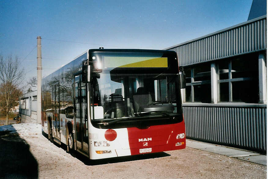 (101'120) - TPF Fribourg - Nr. 352/FR 300'403 - MAN/Gppel am 17. November 2007 in Fribourg, Garage