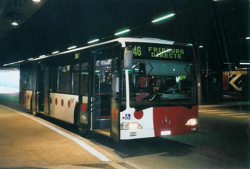 (101'127) - TPF Fribourg - Nr. 19/FR 300'266 - Mercedes am 17. November 2007 in Fribourg, Busbahnhof