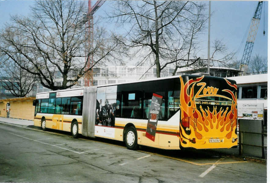 (102'408) - STI Thun - Nr. 84/BE 543'384 - Mercedes am 24. Dezember 2007 beim Bahnhof Thun (prov. Haltestelle)