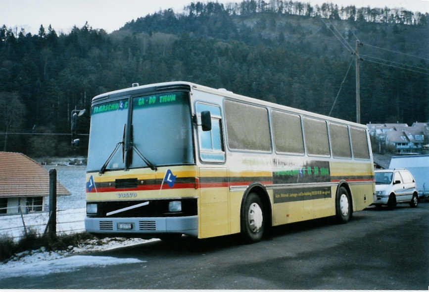 (102'733) - Fahrschule GA-RO, Thun - BE 223'722 - Volvo/Lauber (ex STI Thun Nr. 4; ex TSG Blumenstein Nr. 5) am 1. Januar 2008 in Heimberg 