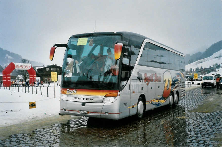 (103'030) - Dysli, Bern - Nr. 20/BE 10'444 - Setra (ex EvoBus, Kloten) am 6. Januar 2008 in Adelboden, Weltcup