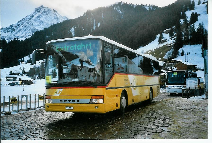 (103'228) - Spring, Schwenden - BE 26'671 - Setra am 6. Januar 2008 in Adelboden, Weltcup