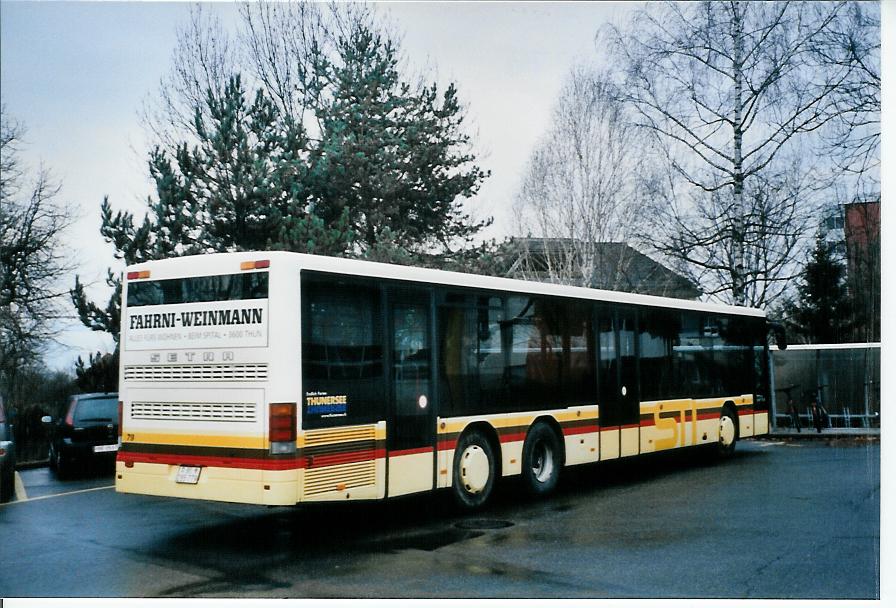 (103'819) - STI Thun - Nr. 79/BE 285'779 - Setra am 30. Januar 2008 in Thun, Garage