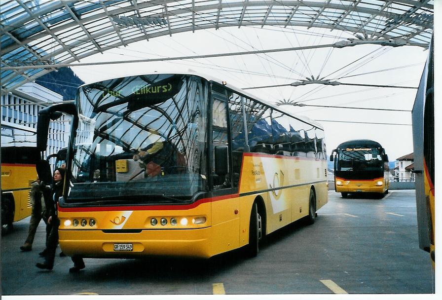 (104'003) - PostAuto Graubnden - GR 159'349 - Neoplan (ex P 25'166) am 4. Februar 2008 in Chur, Postautostation