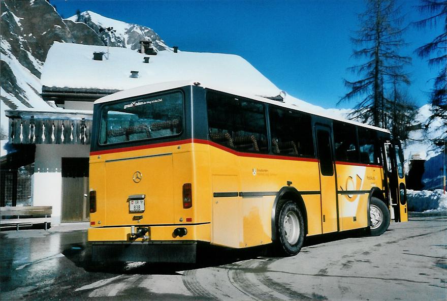 (104'419) - Zegg, Samnaun - GR 838 - Mercedes/FHS (ex PostAuto Graubnden; ex P 23'324) am 19. Februar 2008 in Samnaun, Post