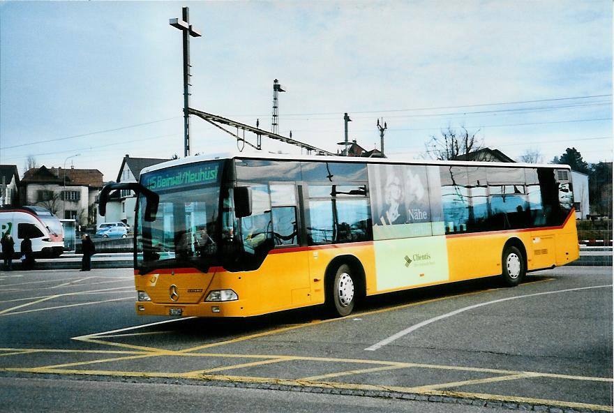 (104'519) - PostAuto Nordschweiz - BL 127'564 - Mercedes am 20. Februar 2008 beim Bahnhof Laufen