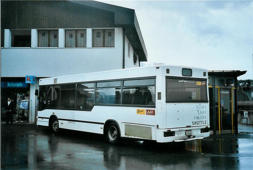 (104'805) - Stuppan, Flims - GR 52'280 - MAN/Ayats (ex ASm Langenthal Nr. 23; ex Dysli, Bern Nr. 466) am 1. Mrz 2008 in Flims, Post