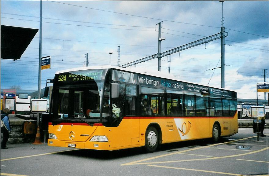 (104'908) - Kistler, Reichenburg - SZ 58'002 - Mercedes am 1. Mrz 2008 beim Bahnhof Pfffikon