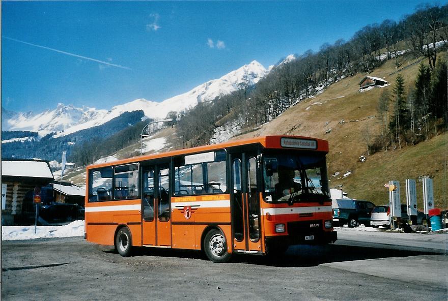 (104'930) - AS Engi - Nr. 8/GL 7708 - NAW/Hess (ex ZVB Zug Nr. 42) am 9. Mrz 2008 in Elm, Sportbahnen