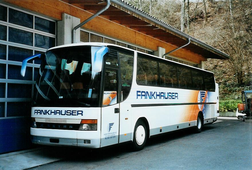 (106'026) - Fankhauser, Sigriswil - Setra am 30. Mrz 2008 in Gunten, Garage