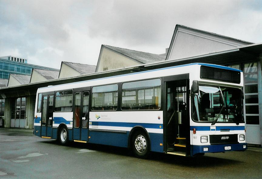 (106'112) - ZVB Zug - Nr. 107/ZG 54'617 - NAW/Hess (ex Nr. 97) am 31. Mrz 2008 in Zug, Garage