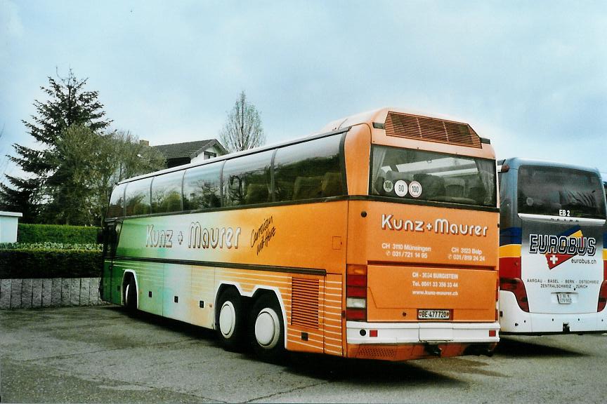 (106'607) - Aus der Schweiz: Kunz+Maurer, Burgistein - Nr. 20/BE 477'720 - Neoplan am 16. April 2008 in Rust, Europapark