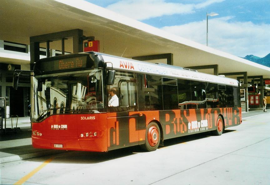 (107'325) - SBC Chur - Nr. 15/GR 97'515 - Solaris am 24. Mai 2008 beim Bahnhof Chur