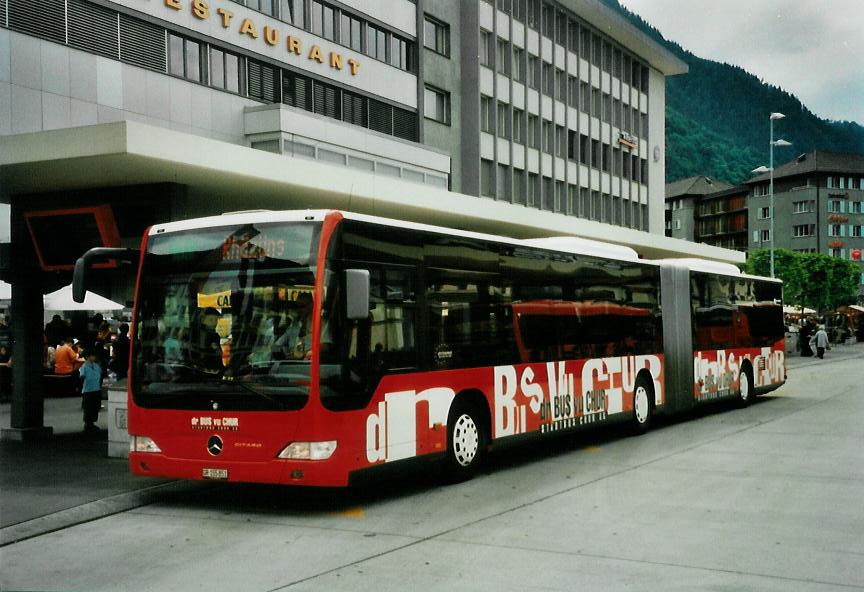 (107'419) - SBC Chur - Nr. 51/GR 155'851 - Mercedes am 24. Mai 2008 beim Bahnhof Chur