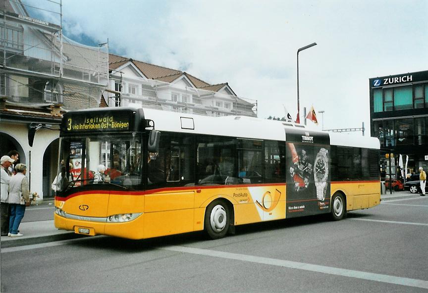 (107'911) - PostAuto Bern - BE 610'536 - Solaris am 15. Juni 2008 beim Bahnhof Interlaken Ost