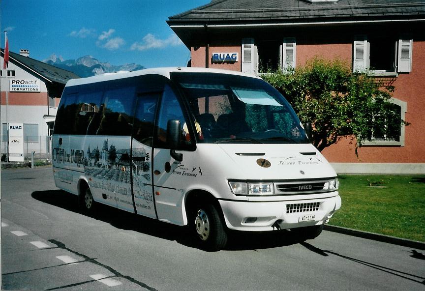 (108'021) - Ferrara, Eysins - VD 1119 - Iveco am 21. Juni 2008 in Aigle, Saurertreffen