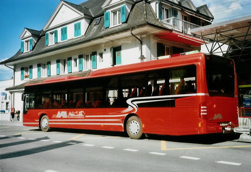 (108'407) - AFA Adelboden - Nr. 28/BE 43'089 - Mercedes am 22. Juni 2008 beim Bahnhof Frutigen