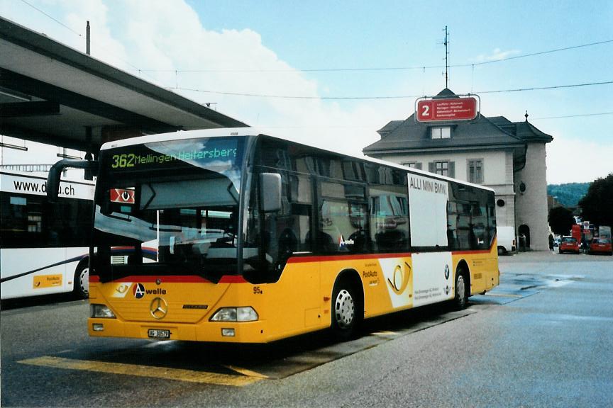 (109'602) - Voegtlin-Meyer, Brugg - Nr. 95/AG 30'579 - Mercedes am 20. Juli 2008 beim Bahnhof Brugg