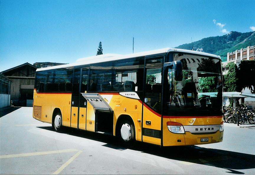 (110'009) - Pfammatter, Sierre - VS 16'092 - Setra am 3. August 2008 beim Bahnhof Sierre