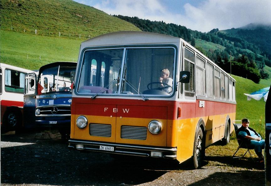 (110'309) - Trb, Oberrieden - Nr. 12/ZH 69'651 - FBW/R&J (ex Ryffel, Uster Nr. 12) am 16. August 2008 in Goldingen, Atzmnnig