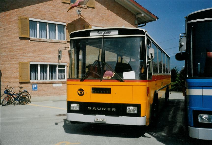 (110'527) - Ruklic, Schaffhausen - SH 17'473 - Saurer/Tscher (ex Schett, Sargans) am 30. August 2008 in Niederbipp, Saurertreffen