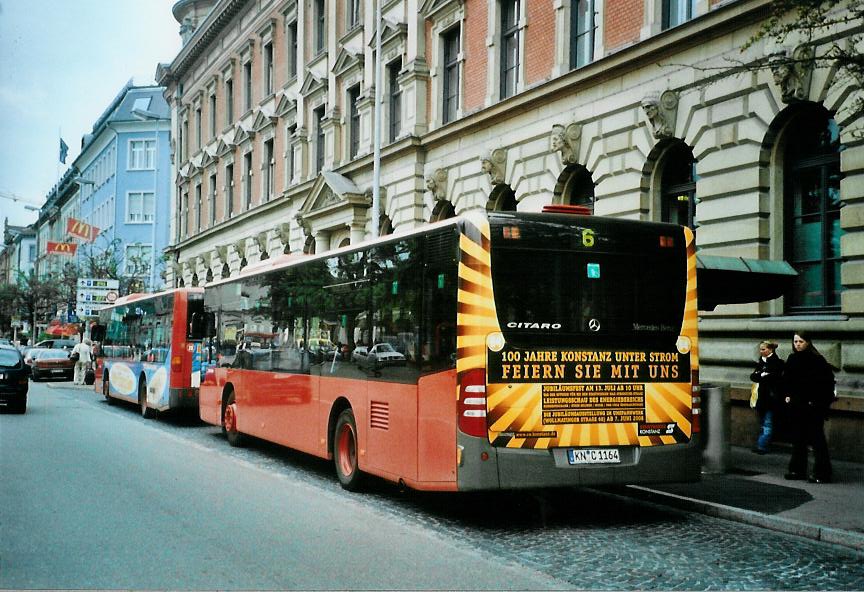 (110'927) - SWK Konstanz - Nr. 64/KN-C 1164 - Mercedes am 15. September 2008 beim Bahnhof Konstanz