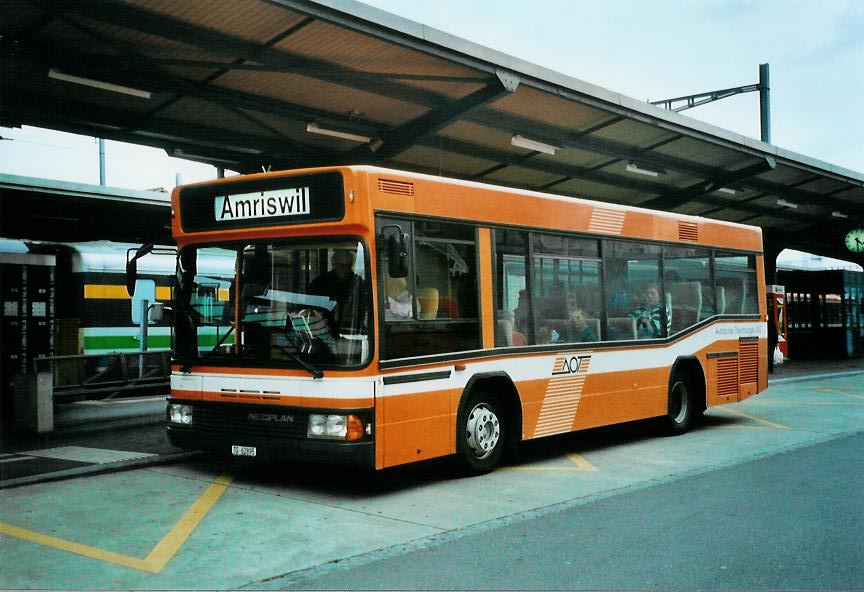 (110'928) - AOT Amriswil - Nr. 5/TG 62'895 - Neoplan am 15. September 2008 beim Bahnhof Romanshorn