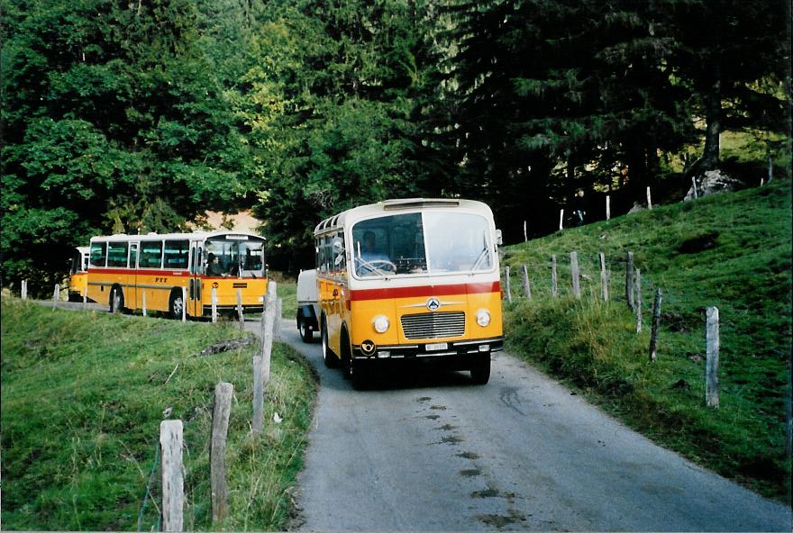 (111'220) - Schmid, Thrishaus - Nr. 9/BE 26'105 - Saurer/R&J (ex Geiger, Adelboden Nr. 9) am 27. September 2008 bei Kiental