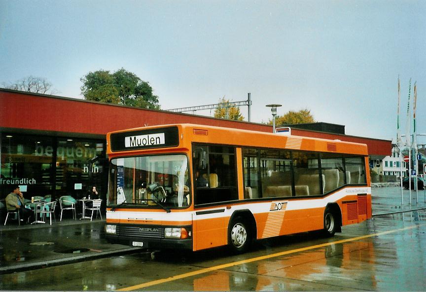 (111'625) - AOT Amriswil - Nr. 5/TG 62'895 - Neoplan am 13. Oktober 2008 beim Bahnhof Amriswil