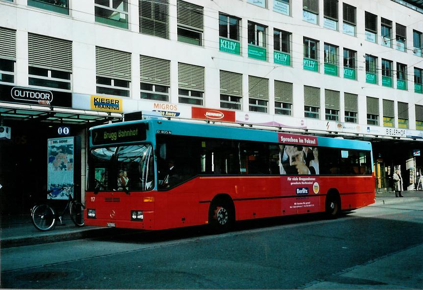 (111'925) - VB Biel - Nr. 117/BE 512'117 - Mercedes am 10. November 2008 in Biel, Guisanplatz