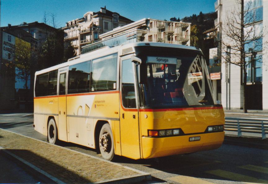 (112'323) - Starnini, Tenero - TI 21'111 - Neoplan am 7. Dezember 2008 beim Bahnhof Locarno