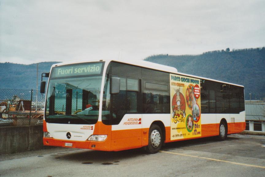 (112'524) - AMSA Chiasso - Nr. 14/TI 145'614 - Mercedes (ex Rizzi, Lugano) am 9. Dezember 2008 in Balerna, Garage