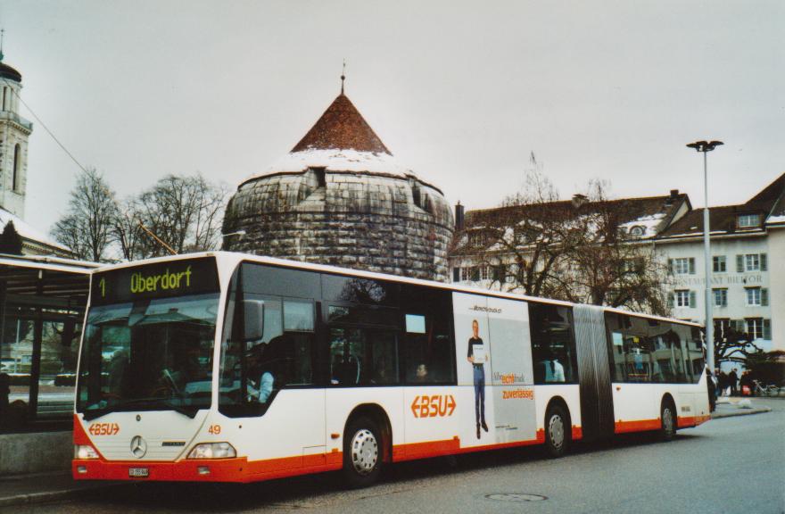 (113'017) - BSU Solothurn - Nr. 49/SO 155'949 - Mercedes am 20. Dezember 2008 in Solothurn, Amthausplatz