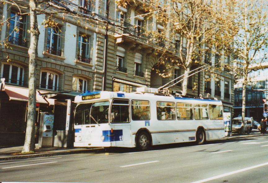 (113'206) - TL Lausanne - Nr. 730 - FBW/Hess Trolleybus am 22. Dezember 2008 in Lausanne, Georgette