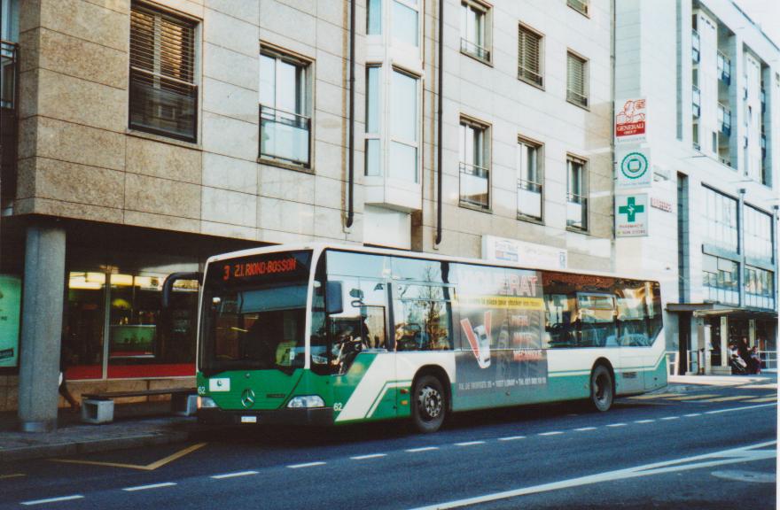 (113'212) - TPM Morges - Nr. 62/VD 1394 - Mercedes am 22. Dezember 2008 beim Bahnhof Morges