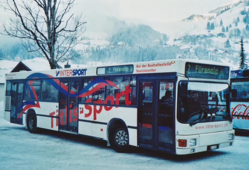 (113'334) - EAB Engelberg - OW 10'195 - MAN am 26. Dezember 2008 in Engelberg, Talstation Titlisbahnen