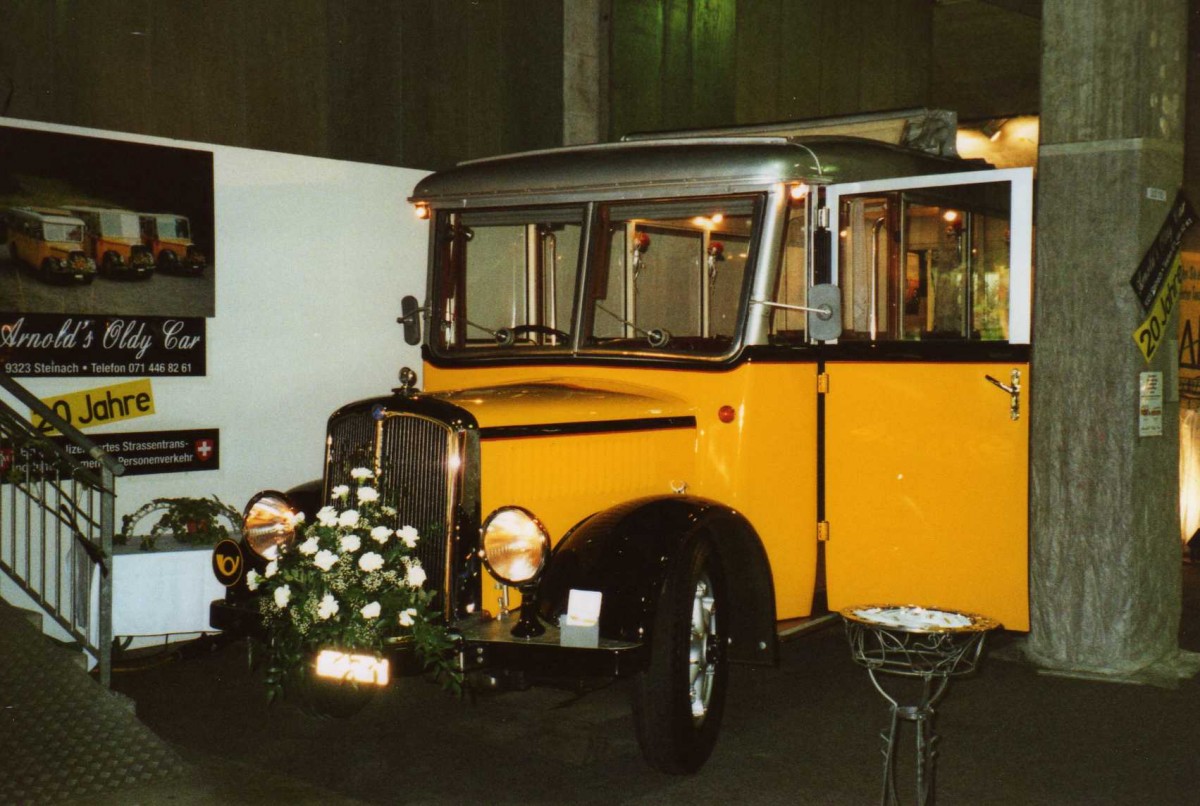 (113'902) - Arnold, Steinach - SG 4159 - Saurer/Hess (ex Ringgenberg, Belp; ex ???; ex Wanzenried, Innereriz; ex Burri, Teuffenthal) am 17. Januar 2009 in St. Gallen, OLMA (Teilaufnahme)