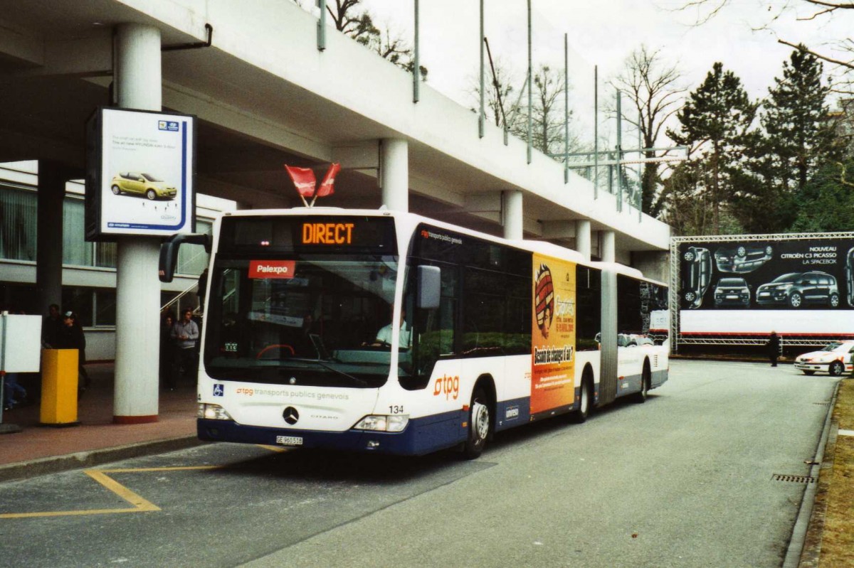 (114'822) - TPG Genve - Nr. 134/GE 960'518 - Mercedes am 8. Mrz 2009 in Genve, Palexpo