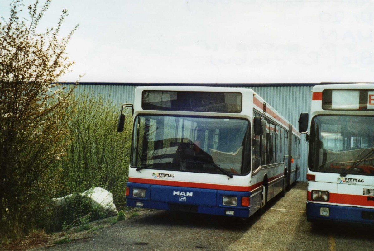 (115'907) - AAGR Rothenburg - Nr. 20 - MAN am 11. April 2009 in Biel, Rattinbus