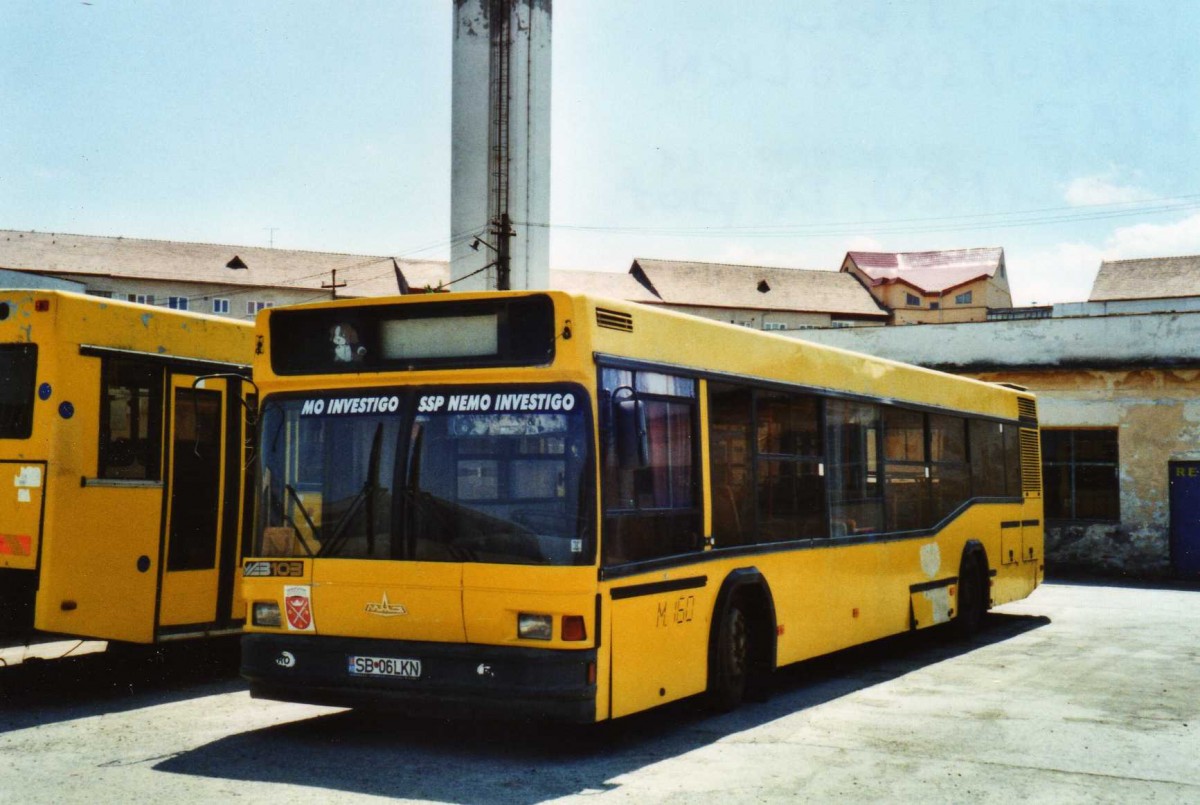 (116'905) - Tursib, Sibiu - Nr. 160/SB 06 LKN - MAZ am 27. Mai 2009 in Sibiu, Depot