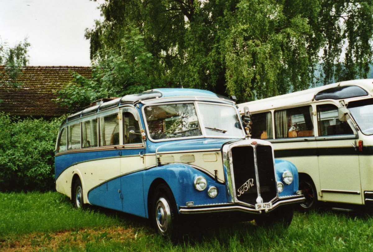 (117'118) - Aeschlimann, Schaffhausen - SH 4715 - FBW am 6. Juni 2009 in Thayngen, Saurertreffen