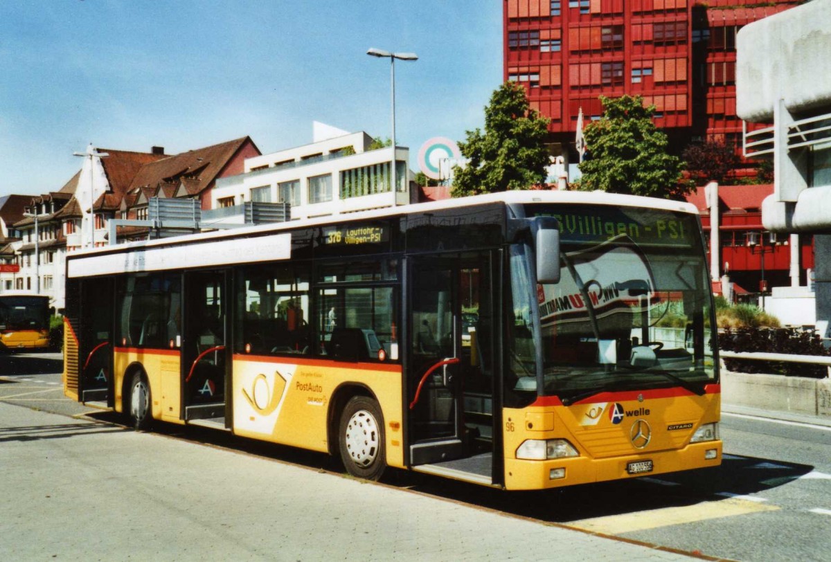 (117'335) - Voegtlin-Meyer, Brugg - Nr. 96/AG 100'556 - Mercedes am 8. Juni 2009 beim Bahnhof Brugg